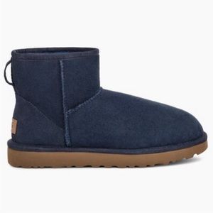 💘UGG Classic Mini Suede Boot in Navy (7)
